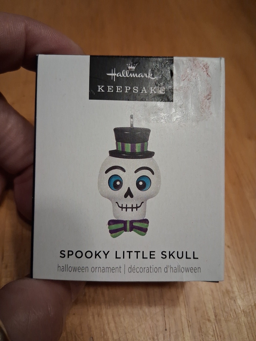 Hallmark 2025 Halloween Keepsake Miniature Ornament Spooky Little Skull   NIB